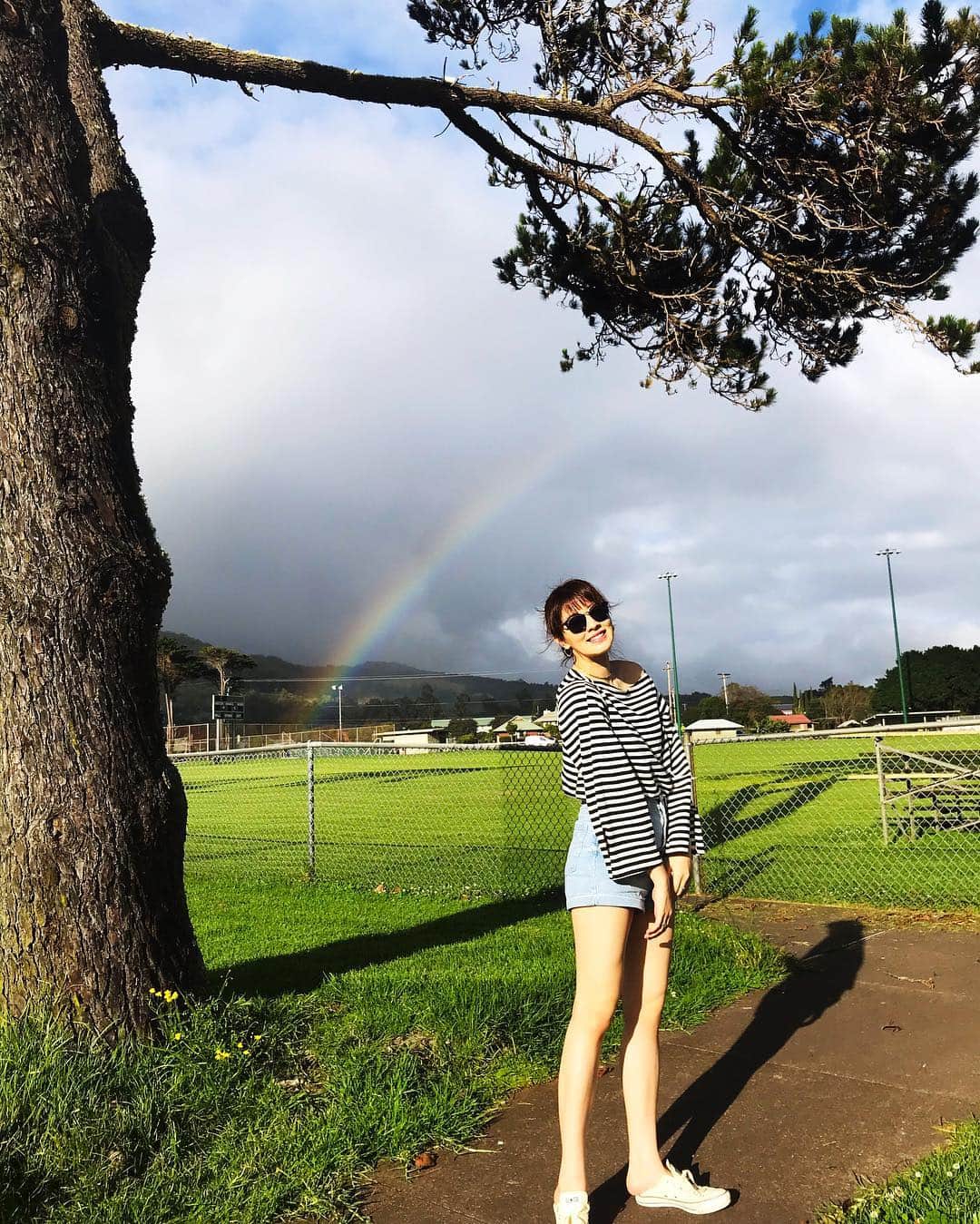 岡本杏理さんのインスタグラム写真 - (岡本杏理Instagram)「虹🌈」4月2日 20時19分 - anri_okamoto