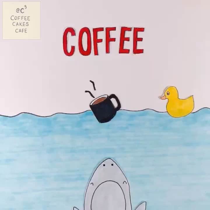 のインスタグラム：「Coffee ☕️ and donut 🍩 anyone? Looks like this guy is craving it too! 🦈 . . This video is a recreation of a post I made back in 2016...way before I started to play with animation. 😊 I wasn’t able to use parts of the original illustration so I had to re illustrate all the pieces to be able to add animation to it. 😉 enjoy! . . . . . #animation #showyourwork #creativityfound #stopmotion #stopmotionanimation #stopmotionvideo #picame #coffeecakescafe #animatedgif #artofdrawingg #art_we_inspire #coffeelovers #butfirstcoffee #coffee_inst #coffeeart #donuts #coffeesesh #coffeeroaster #animatedillustration #caffeinecouture #creativecontent #coffeetime #visualart #penandink #womenwhodraw #createtoinspire #calledtobecreative」