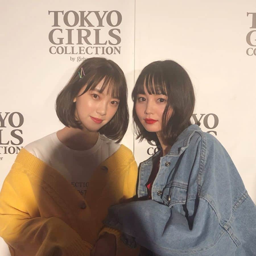 のインスタグラム：「. ほりちゃんとおんなじステージだった奇跡😘😘 ラブすぎるっっ💗 #tgc #白玉ななみ」