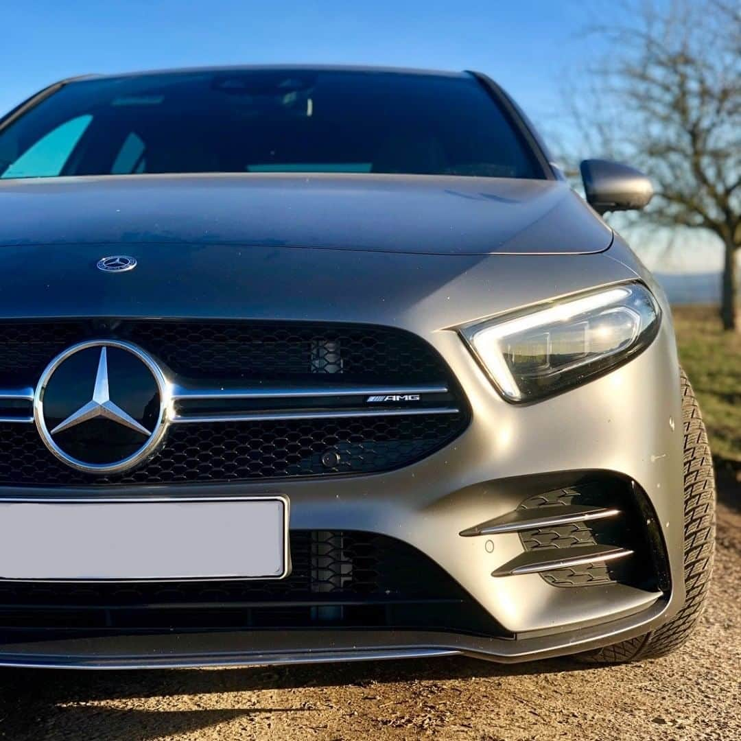 Mercedes AMGさんのインスタグラム写真 - (Mercedes AMGInstagram)「[Fuel consumption combined: 7.4-7.3 l/100km | CO2 emissions combined: 169-167 g/km]  The face of instant fun, excitement, and speed - the Mercedes-AMG A 35 4MATIC.  #MercedesAMG #AMG #A35 #DrivingPerformance #Power #Passion #Mercedes #AMG🔥 #Luxury #CarsofInstagram #InstaCar #Lifestyle」4月2日 22時50分 - mercedesamg