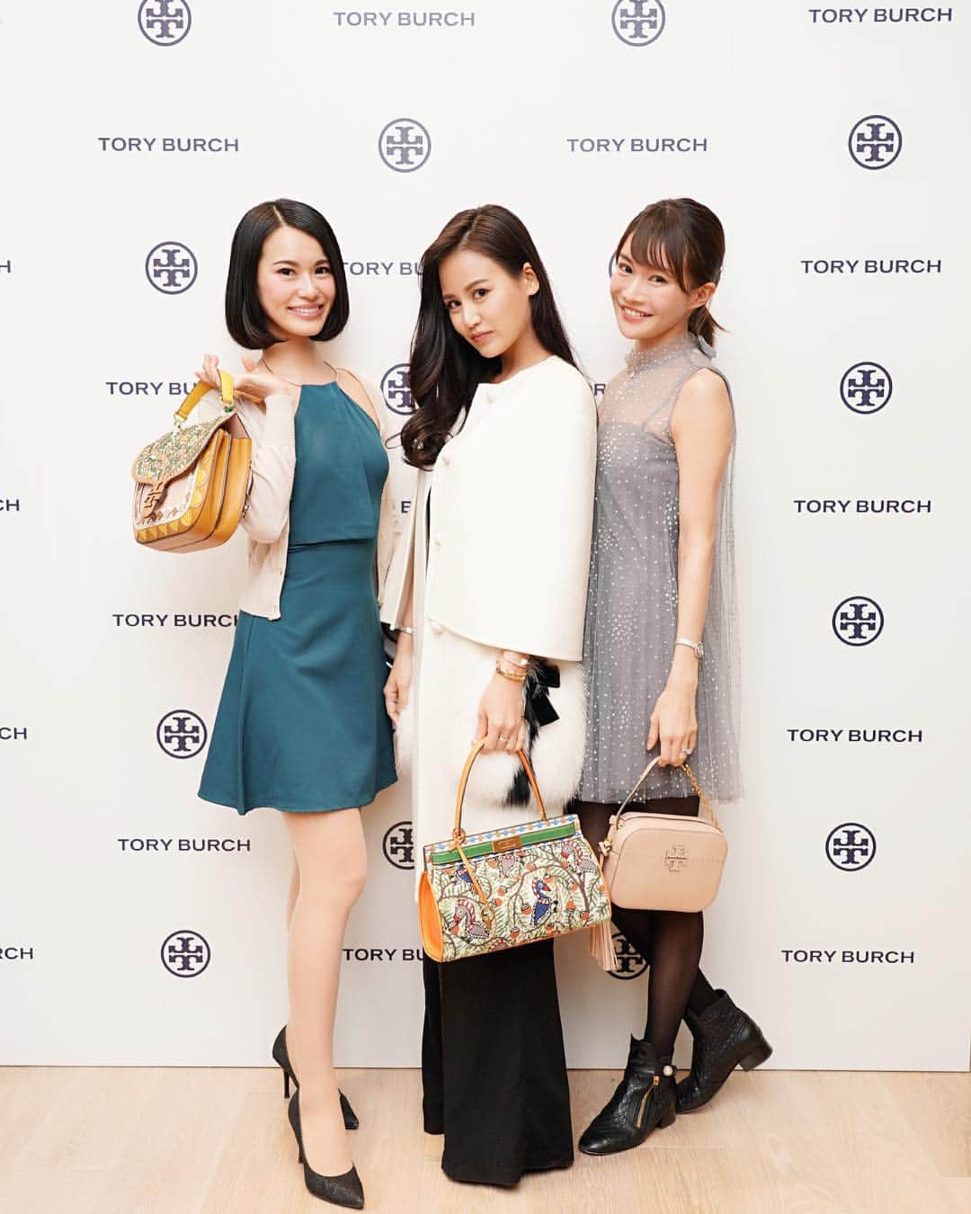 七尾エレナのインスタグラム：「TORY BURCH PARTY❤️ @toryburch #toryburch #toryburchjapan #party #japan #tokyo #ginza」