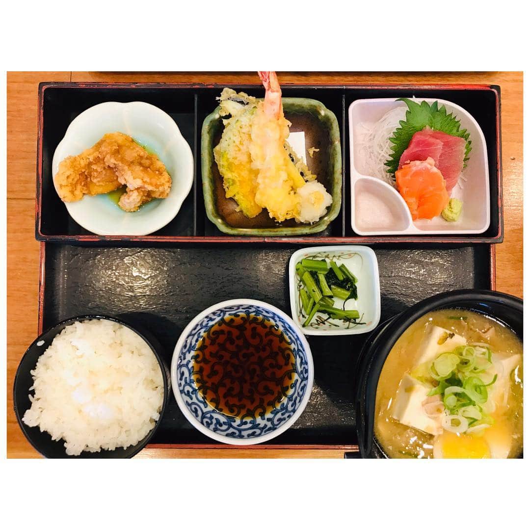 有明ゆなさんのインスタグラム写真 - (有明ゆなInstagram)「お昼ご飯は 御膳をいただいちゃいました(●´ω｀●) . . . . #千葉県 #市原市 #千葉県市原市 #御膳 #お昼 #らんち #ランチ #lunch #天狗」4月2日 23時47分 - ariake_yuna