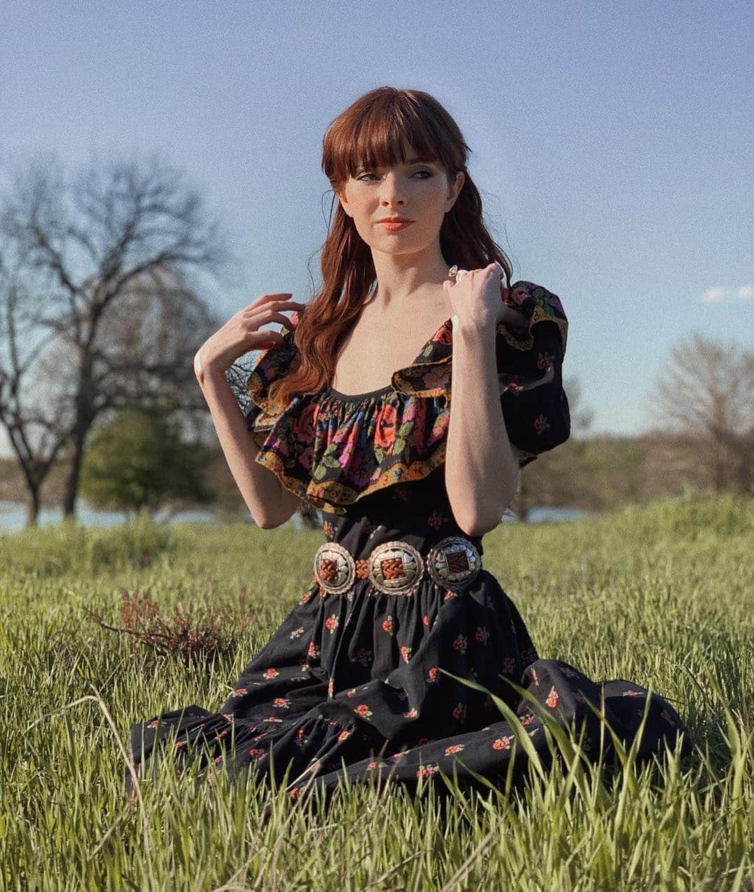 ジェーン・アルドリッジのインスタグラム：「💐💐💐 French 70s dress from Provence!」