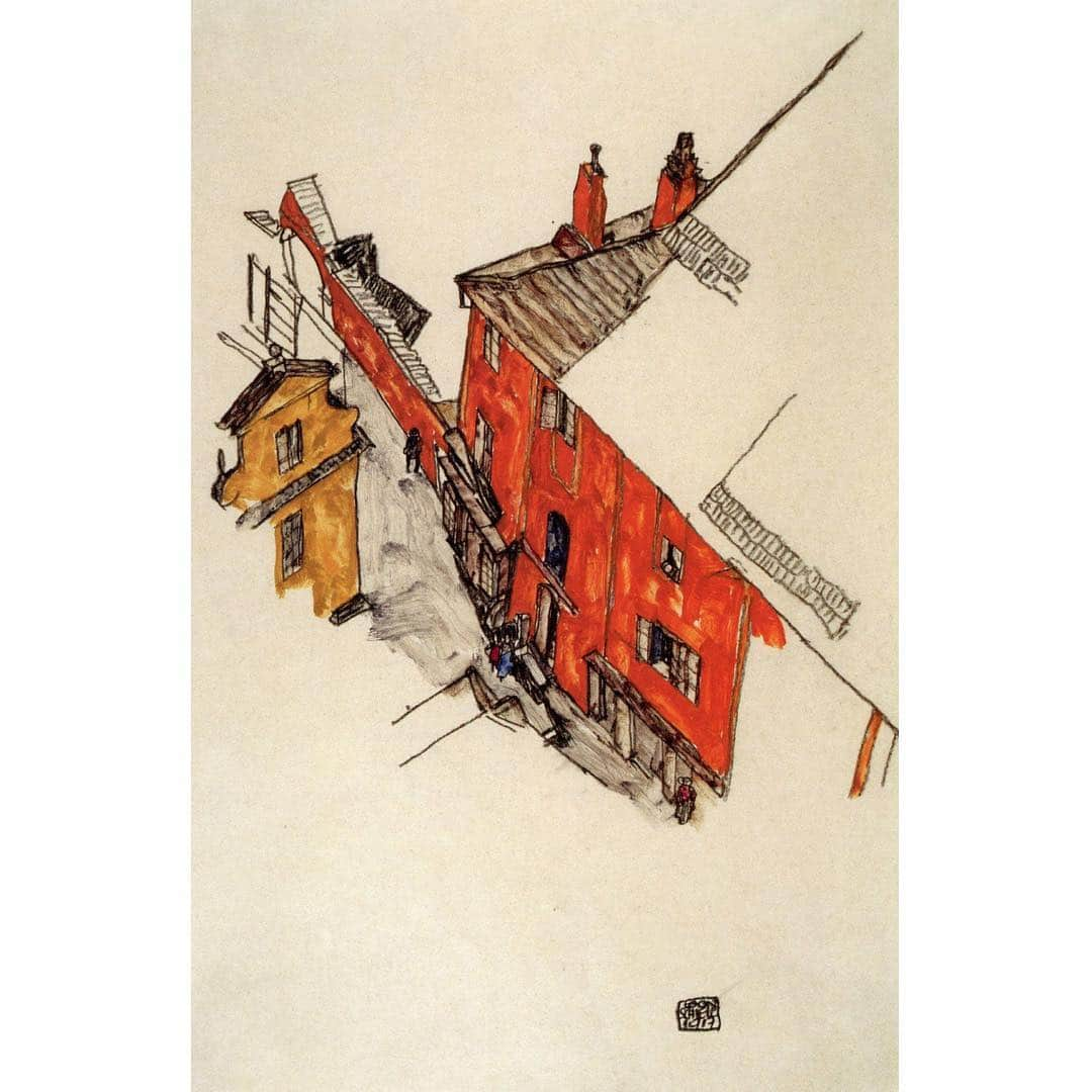 THE ROWさんのインスタグラム写真 - (THE ROWInstagram)「Egon Schiele, 'Old Gabled House in Krumau', 1917」4月3日 0時37分 - therow