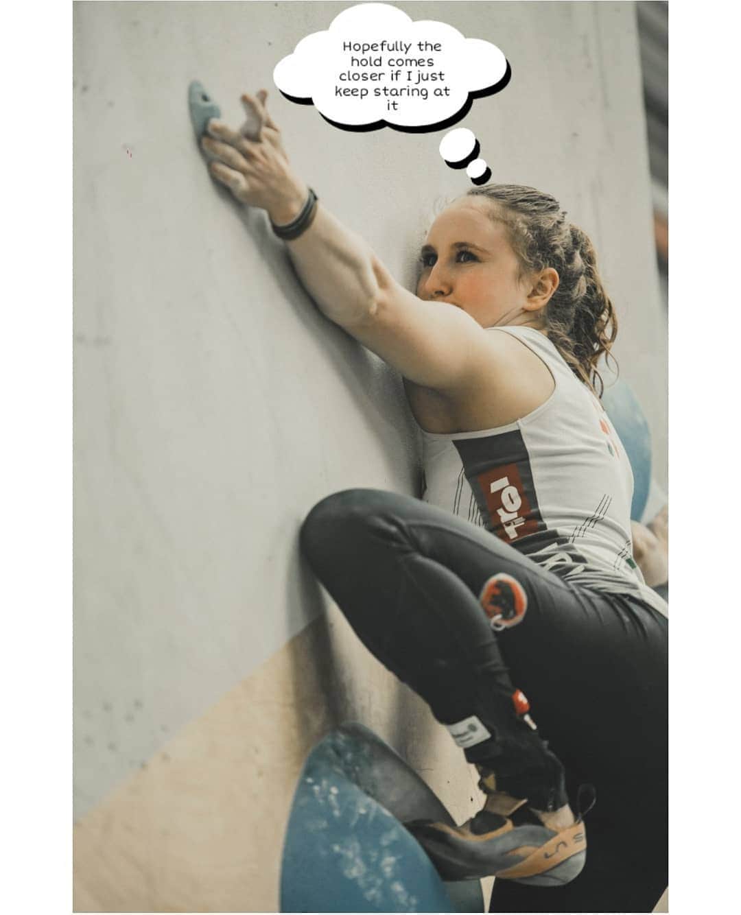 ハンナ・シューベルトのインスタグラム：「Sadly the staring didn't work🙄 Tried hard hough🤷‍♀️😂 Thanks for the great shot @lenadrapella during CWIF qualifiers 👏」