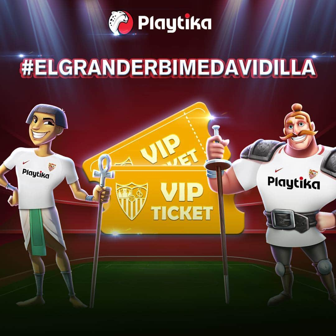 セビージャFCさんのインスタグラム写真 - (セビージャFCInstagram)「¿Quieres ganar con #Playtika 2 entradas VIP para #ElGranDerbi? Cuéntanos como el Gran Derbi “te da vidilla” utilizando el hashtag #ElGranDerbiMeDaVidilla y entrarás en el sorteo de 6 entradas VIP dobles para el próximo día 13 de abril. Puedes subir una foto hasta el 8 de abril. ¡Esperamos vuestras fotos y comentarios! 📸📸」4月3日 1時28分 - sevillafc