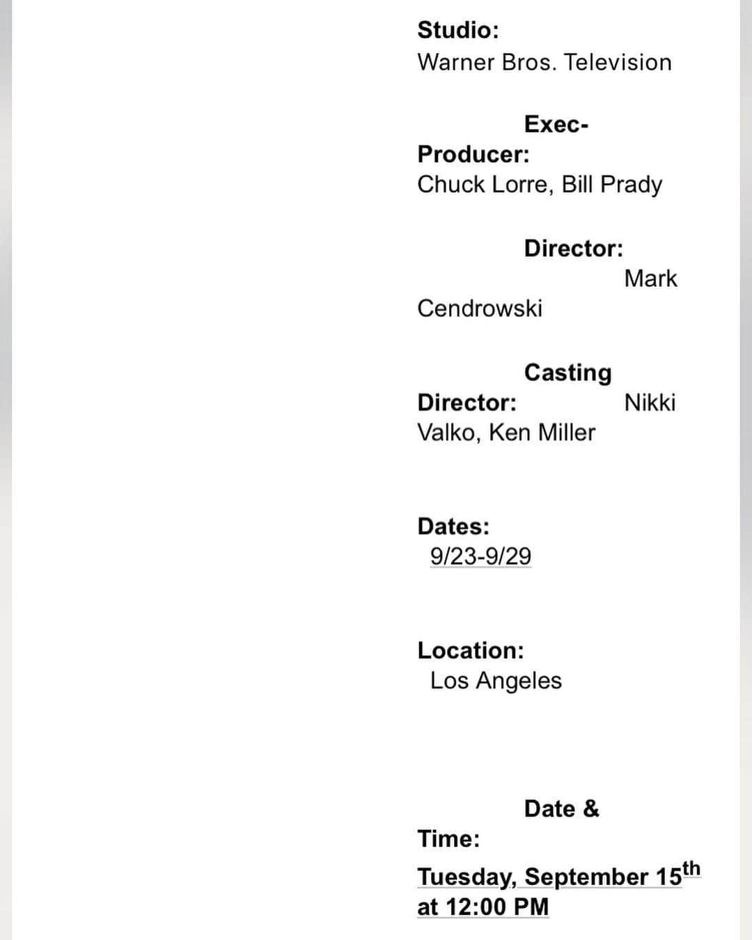 メリッサ・ラウシュさんのインスタグラム写真 - (メリッサ・ラウシュInstagram)「This is arguably one of the best emails I have ever received...the one telling me I had an audition for @bigbangtheory_cbs  Being an actor can be extremely challenging at times. The rejection can feel personal and the business can punch you so effin hard in the neck that you forget why you wanted to do it in the first place. I was feeling very down and out the day I got this email. My dreams had been repeatedly crushed and I was hardly getting any opportunities to even try to get a job. Upon reading this, I was over the moon just to get the chance to go in for a guest star role on this amazing show. Never in my wildest dreams did I ever think I’d be there as we head into the final episodes of Season 12. There hasn’t been a tape night since that first one I did in 2009 that I haven’t been overwhelmed with gratitude to step into Bernadette’s sensible loafers. To all the actors out there (or to anyone who is going after their dreams): Keep following your heart. You never know what might show up in your inbox.」4月3日 2時43分 - melissarauch