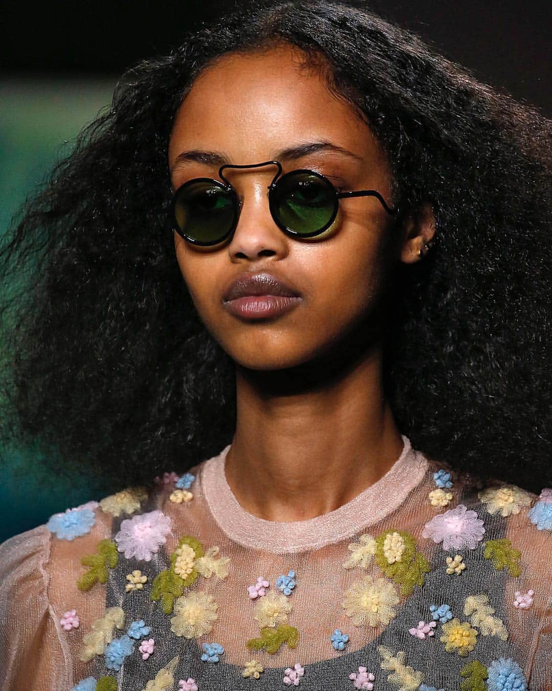 Fashion Weekのインスタグラム：「Spring is in full bloom on the runway at #MiuMiuFW19. 📸 @miumiu」