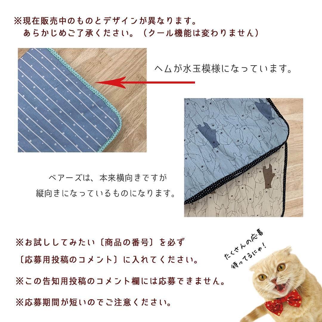 iDog&iCatさんのインスタグラム写真 - (iDog&iCatInstagram)「🛌 * instagramフォロワー10000人突破記念！ 【SNSモニター募集】を開始します！ おかげさまで、フォロワーが10000人を突破いたしました！ 皆様のお力添えがあったからこそです。 これからも社犬・社猫のゆる〜い投稿や新商品紹介、SNS限定企画などを行っていく予定です。 今後ともiDog&iCatをよろしくお願い致します🙇‍♀️✨ * 今回は、記念ということで3回連続で行います！ 感謝の気持ちを込めまして、少しでも多くの方にiDog&iCatの商品をお届けできればと思います！ * instagramアカウントをお持ちの方なら誰でも参加可能!! iDog&iCatのグッズをまだ使った事がない方も、いつもご愛用していただいている方も、誰でも気軽に参加してくださいね♪ * 第1弾のお試しグッズは【ひんやりマット】です！ ※こちらは現在販売中の商品とデザインが異なります。（クール機能は変わりません） あらかじめご了承ください。 これからの季節にぴったりなひんやりマットをお送りいたしますので、届いた商品を使用した愛犬・愛猫のお写真をinstagramに投稿してください♪ * 【モニター応募方法】 1）iDog&iCatアカウントをフォロー 2）【#iDogSNSモニター応募】へ愛犬・愛猫のお写真を投稿！ その際、愛犬・愛猫のお名前と、この投稿の3枚目〜4枚目の画像から希望のマットの番号を記載して応募完了です！ * ⚠️今回は、今までのモニター企画にご応募いただいたものも一度無効とさせていただきますので、改めてご応募をよろしくお願いします。 ⚠️モニターエントリー応募される方は、この告知投稿より後の投稿のみ有効とさせていただきます。 過去投稿にハッシュタグをつけていただいても、エントリー確認ができませんのでご注意ください。 ⚠️アカウントが非公開設定になっている場合、応募が確認できませんので、必ず全体公開されているアカウントでご応募ください。 * 今回のモニター応募期間は【4/3 - 4/5 23:59まで】です！ 当選者はiDog&iCatアカウントからダイレクトメッセージにてご連絡させていただきます。 * 皆様のご応募、お待ちしております♪ * #idogicat #iDog #iCat #犬 #いぬ #猫 #ねこ #モニター募集 #犬の服iDog #お試し #ひんやり」4月3日 13時30分 - idogicat