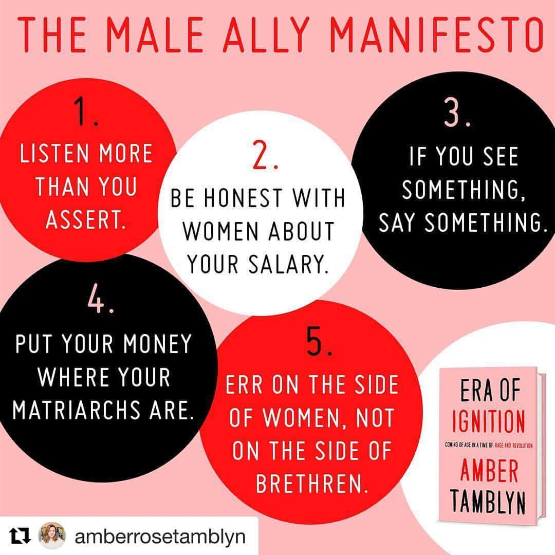 アマンダ・サイフリッドさんのインスタグラム写真 - (アマンダ・サイフリッドInstagram)「#Repost @amberrosetamblyn ・・・ Men! In honor of #EqualPayDay here is a manifesto you can find in my book, “Era Of Ignition” which highlights the ways in which you can participate in this movement and be the best allies possible to the women in your personal and professional lives. The book goes into greater detail as to why these principles must be foundational; they are a necessary and vital part of how to achieve equality. As Bell Hooks once wrote, “feminism is for everybody.” Go out and get a copy of this book for your favorite man in your life and invite him into the conversation.  #EraOfIgnition」4月3日 6時12分 - mingey