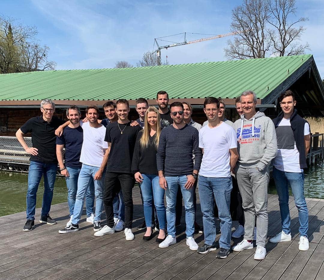 のインスタグラム：「Great day with all @bmwmotorsport drivers at Tegernsee! Enjoyed that day... now in Italy @formula_medicine for some@days of training which I missed out in February.」