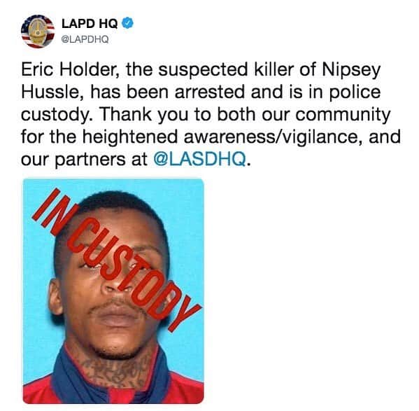 ABC Newsさんのインスタグラム写真 - (ABC NewsInstagram)「BREAKING: Suspect in killing of rapper Nipsey Hussle has been arrested and is in police custody, LAPD says.」4月3日 6時34分 - abcnews