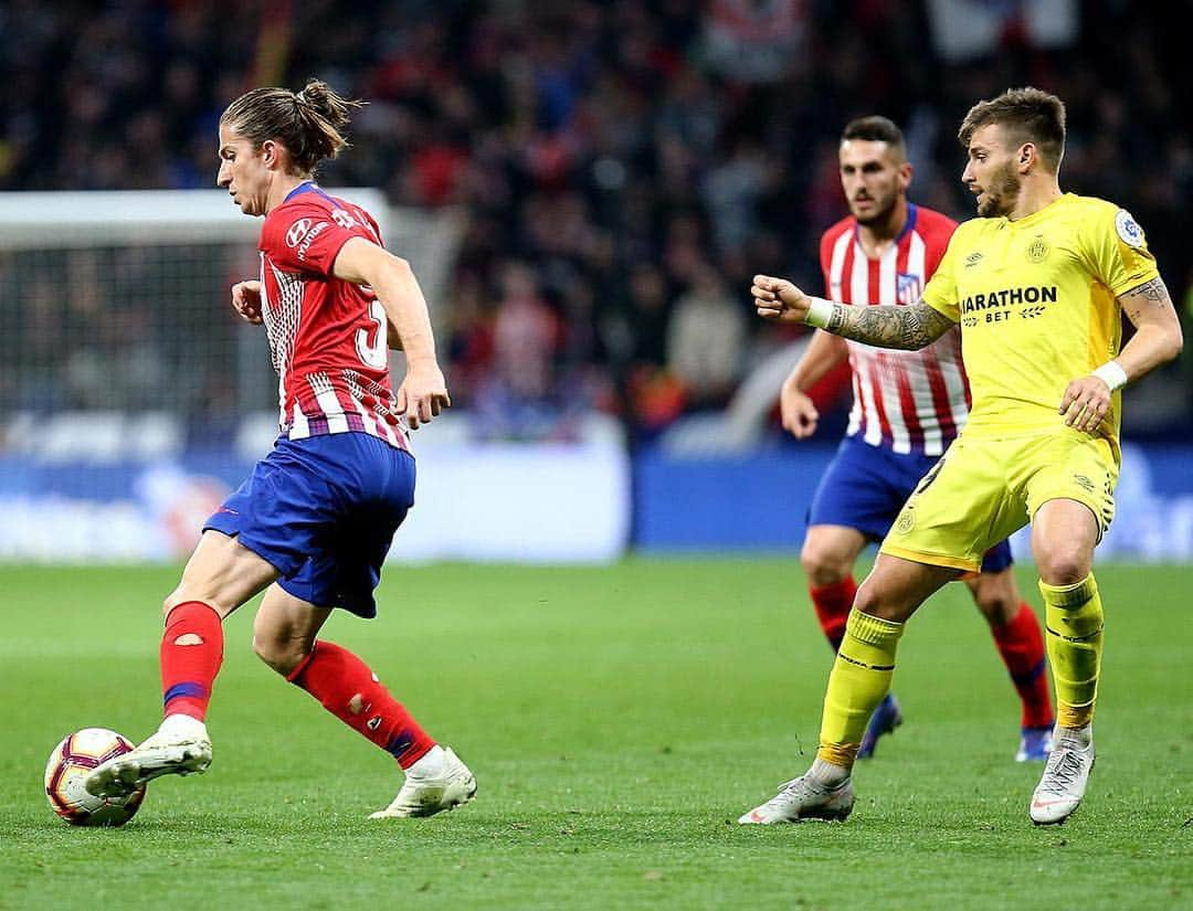 フィリペ・ルイスさんのインスタグラム写真 - (フィリペ・ルイスInstagram)「Atleti 2x0 Girona Por fin mi primer partido contra el Girona 🙌🏻🙌🏻🙌🏻😁 #tequieroatleti #animoBorja」4月3日 6時36分 - filipeluis