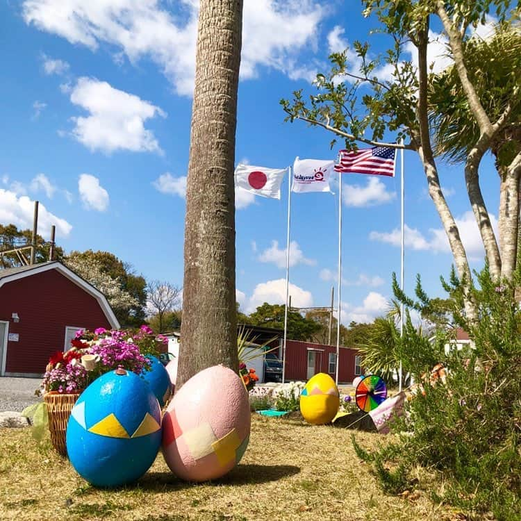 伊勢志摩エバーグレイズさんのインスタグラム写真 - (伊勢志摩エバーグレイズInstagram)「Beautiful Sky😆⠀⠀ カラフルなイースターエッグが青空にとても映えます😊⠀ ⠀ #伊勢志摩エバーグレイズ #エバキャン #グランピング伊勢志摩 #グランピング #アメリカン #アウトドア #リゾート #キャンプ #イースター #easter #eastern #iseshimaeverglades #everglades #glamping #resort #camping」4月3日 9時57分 - everglades_official