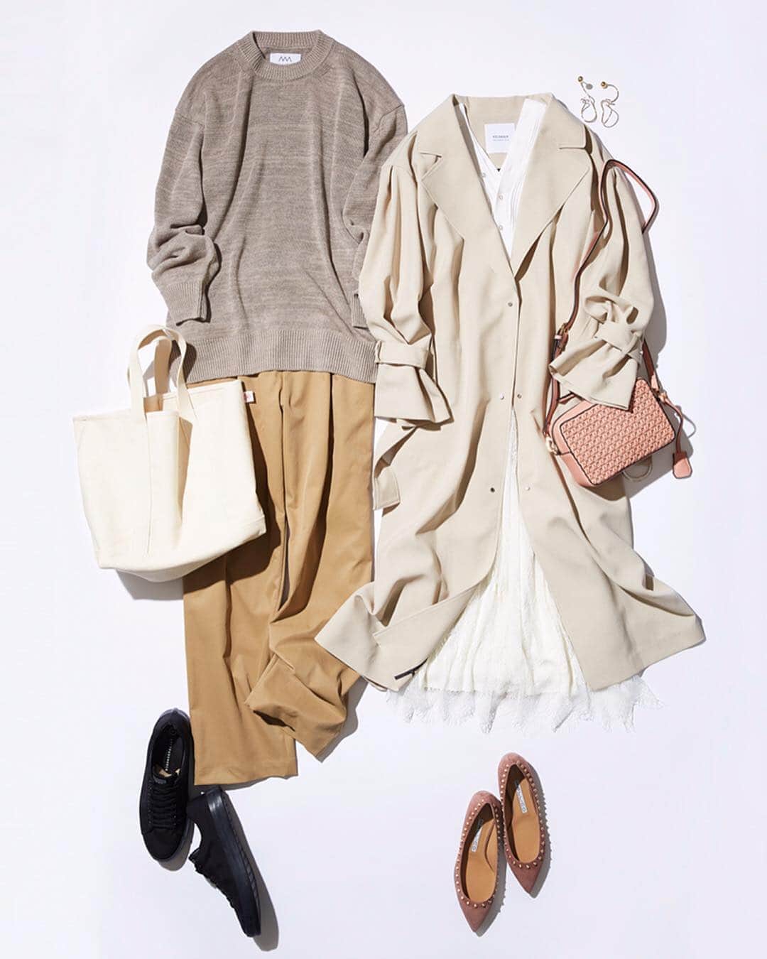 ルミネ公式のインスタグラム：「レースのスカートで楽さと上品さを実現 ［レディース］ #コート ¥25,000+TAX #studious #カーディガン ¥10,400+TAX #frayid #ピアス ¥8,400+TAX #frayid #スカート ¥8,900+TAX #Ungrid #バッグ ¥5,900+TAX #drwcys #パンプス ¥54,000+TAX #tomorrowland ［メンズ］ #ニット ¥14,800+TAX #パンツ ¥12,000+TAX #スニーカー ¥21,000+TAX #バッグ ¥5,900+TAX ・ #lumine #ルミネ #ルミネ横浜 http://magazine.lumine.ne.jp/?p=81265 ※商品の価格や取り扱い状況は撮影時点のもので、変更になることがあります。」