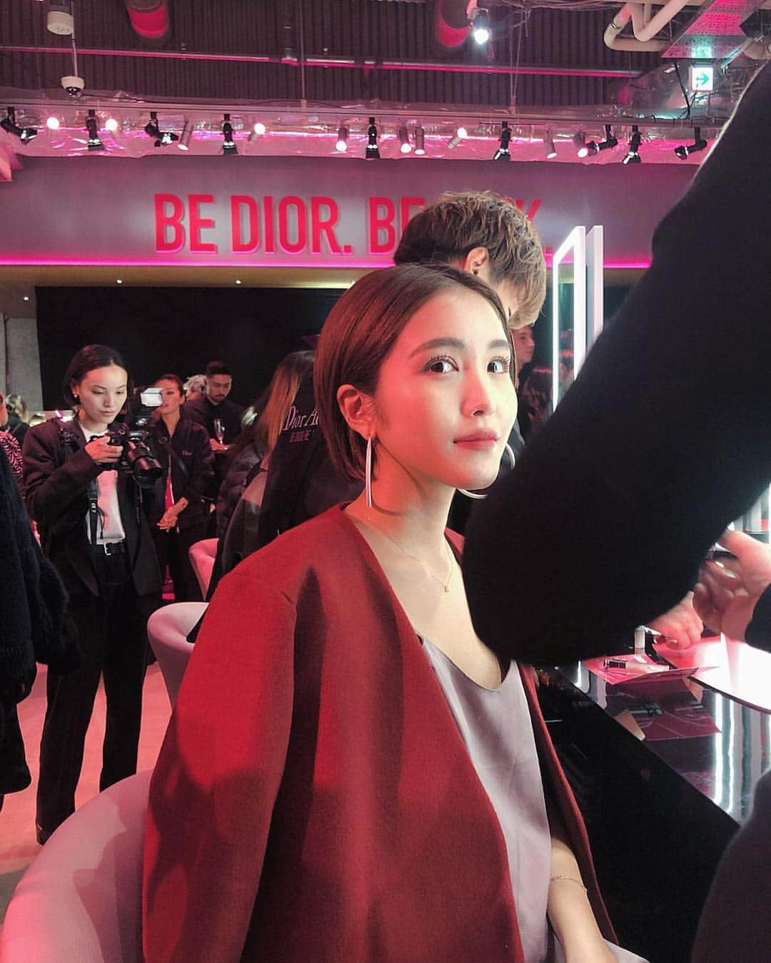 森暖奈さんのインスタグラム写真 - (森暖奈Instagram)「BE DIOR. BE PINK. 💖💄👄💄💖 @dior @diormakeup  #bediorbepink#dioraddict」4月3日 10時55分 - moriharuna71