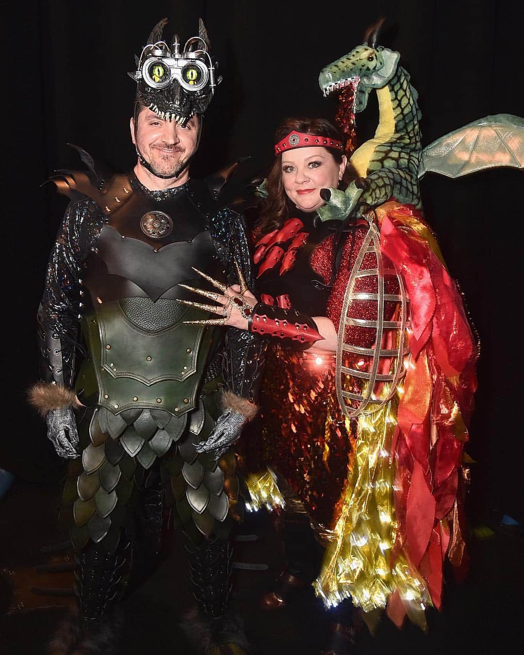 Just Jaredさんのインスタグラム写真 - (Just JaredInstagram)「@melissamccarthy & husband @benjyfalcone dress up as dragons to promote their new movie “Superintelligence” at 2019 CinemaCon! #MelissaMcCarthy #BenFalcone #Superintelligence #CinemaCon」4月3日 11時12分 - justjared
