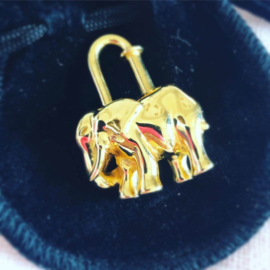 阿部洋子さんのインスタグラム写真 - (阿部洋子Instagram)「🐘 #hermes  #vintage  #ご褒美」4月3日 11時42分 - hirocoring