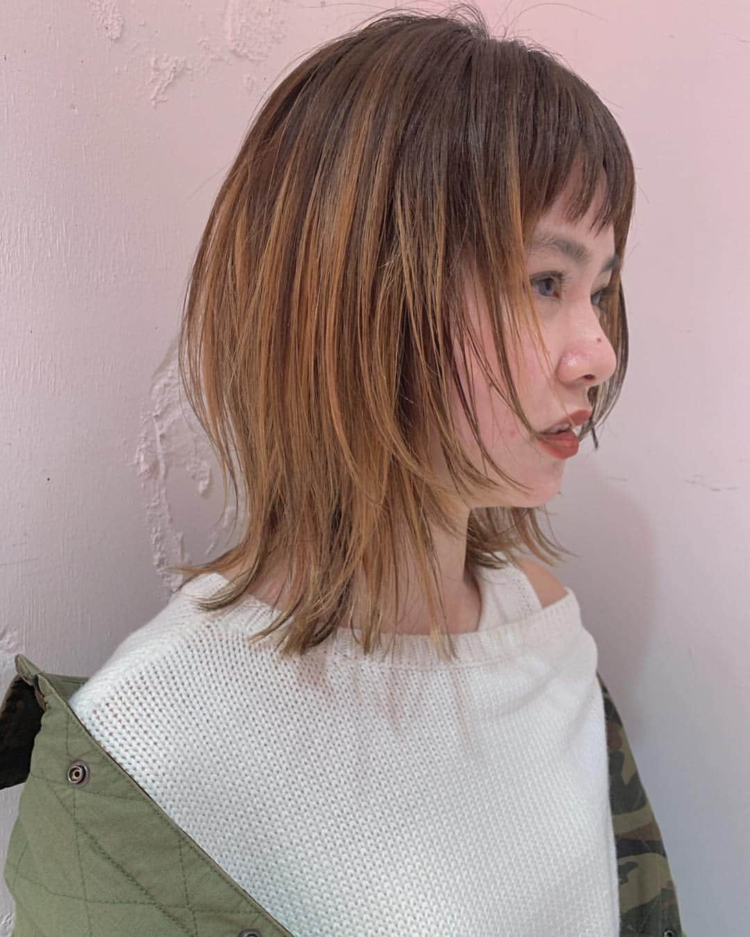 nanako itoのインスタグラム：「Shortbangs & Lowlight 🖤」