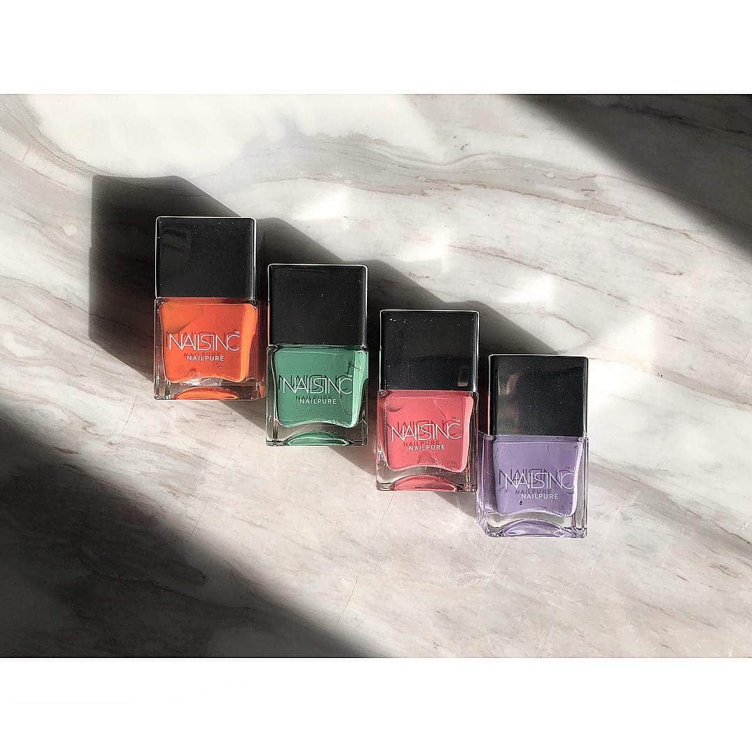 小田切ヒロさんのインスタグラム写真 - (小田切ヒロInstagram)「@nailsinc.jp .﻿﻿﻿ 2019 SPRING COLLECTION﻿﻿﻿ ﻿﻿﻿・ 1枚目はふわっと柔らかく発色し肌になじむ﻿ スモーキーマットに仕上がるパステルカラーコレクション。﻿ ＊下パープル、上グレーがお気に入り。 ﻿・ 2枚目はvividに夏を彩るカラコレ。 ・ 3枚目は超絶cuteな桃色レイヤード。(限定) ・ 全ての媒体、夏のビューティページ、CM、広告撮影ではほぼnailsincのネイルで仕上げた。 ・ 【3月29日(金) 発売 】﻿ □ SENDING NUDES NAIL POLISH﻿ ( センディング ヌーズ ネイルポリッシュ )﻿ ﻿・ #nailsinc#polish #manicure ﻿﻿﻿ #ネイルズインク#ネイルポリッシュ﻿﻿﻿ #速乾性ポリッシュ#マニキュア﻿﻿﻿ #センディングヌーズ」4月3日 22時43分 - hiro.odagiri