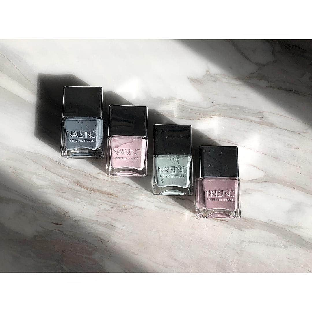 小田切ヒロさんのインスタグラム写真 - (小田切ヒロInstagram)「@nailsinc.jp .﻿﻿﻿ 2019 SPRING COLLECTION﻿﻿﻿ ﻿﻿﻿・ 1枚目はふわっと柔らかく発色し肌になじむ﻿ スモーキーマットに仕上がるパステルカラーコレクション。﻿ ＊下パープル、上グレーがお気に入り。 ﻿・ 2枚目はvividに夏を彩るカラコレ。 ・ 3枚目は超絶cuteな桃色レイヤード。(限定) ・ 全ての媒体、夏のビューティページ、CM、広告撮影ではほぼnailsincのネイルで仕上げた。 ・ 【3月29日(金) 発売 】﻿ □ SENDING NUDES NAIL POLISH﻿ ( センディング ヌーズ ネイルポリッシュ )﻿ ﻿・ #nailsinc#polish #manicure ﻿﻿﻿ #ネイルズインク#ネイルポリッシュ﻿﻿﻿ #速乾性ポリッシュ#マニキュア﻿﻿﻿ #センディングヌーズ」4月3日 22時43分 - hiro.odagiri