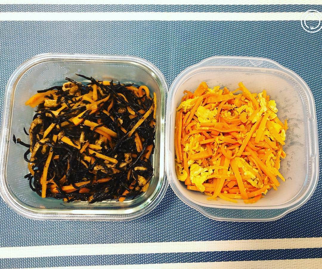ヒラヤマンのインスタグラム：「にんじんの作り置き。 #ひじき #にんじんしりしり」