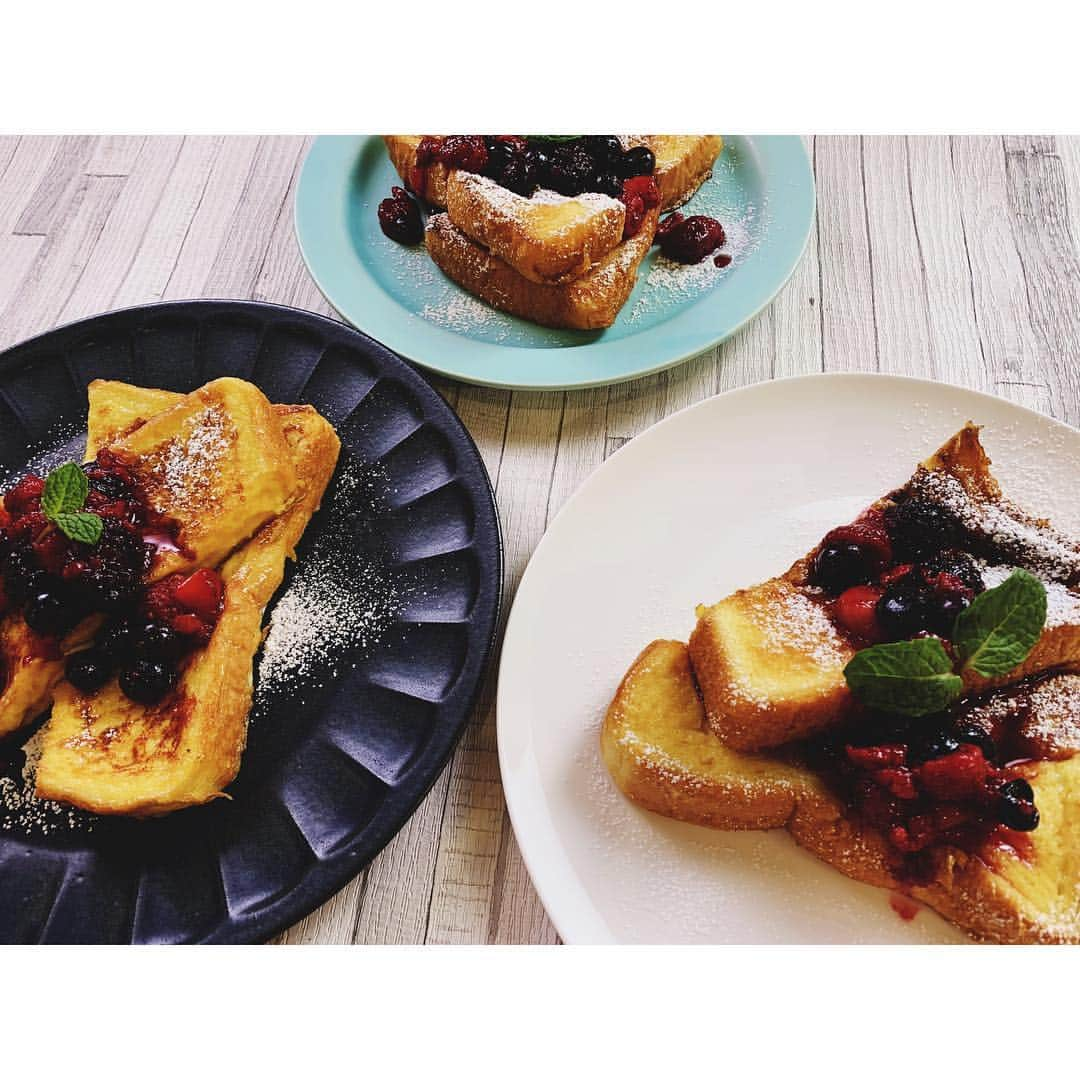 GENKINGの釜飯さんのインスタグラム写真 - (GENKINGの釜飯Instagram)「さなフレンチトースト👩‍🍳 @cookpad_tv さんに感謝を込めて😊💜 #フレンチトースト #キッチンスター」4月3日 17時04分 - genkingkitchen