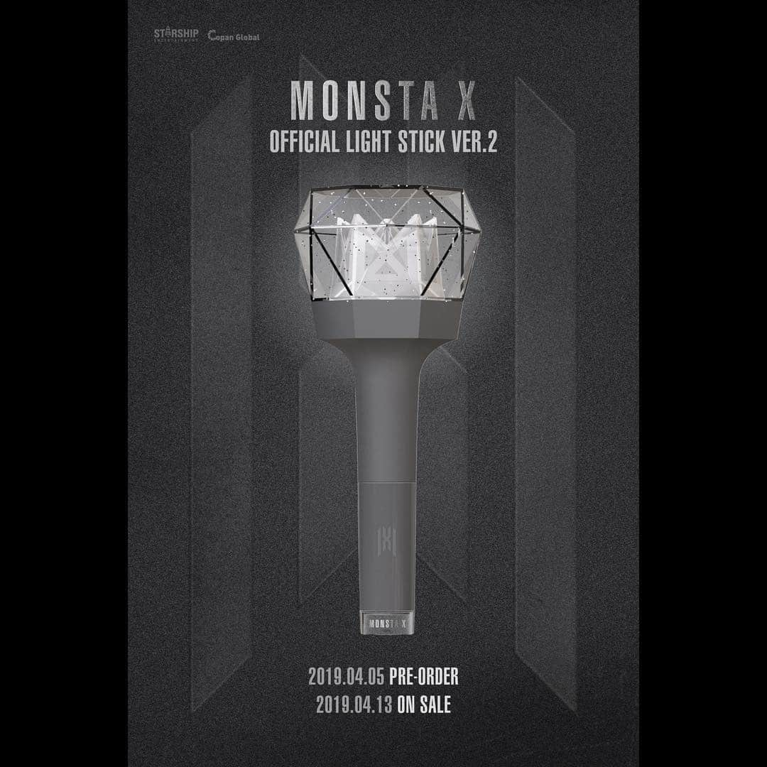 Monsta Xさんのインスタグラム写真 - (Monsta XInstagram)「#몬스타엑스 #공식응원봉 OFFICIAL LIGHT STICK VER.2  190405 : PRE-ORDER 190413 : ON SALE  #MONSTAX #MONSTAX #몬둥이2 #MONSTAGRAM #몬스타그램 👉🏻 http://cafe.daum.net/monsta-x/UjEK/384」4月3日 18時14分 - official_monsta_x