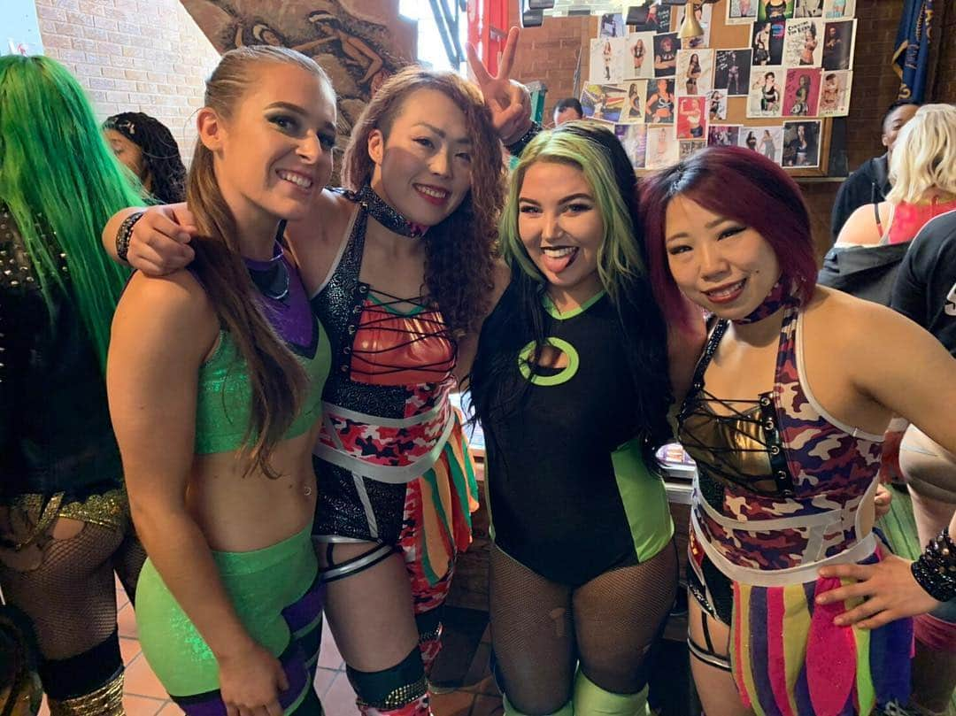 DASH・チサコさんのインスタグラム写真 - (DASH・チサコInstagram)「I love your tag!  Let's fight high level again next time🔥  #令和アルテマパワーズ  #SHIMMER @shimmerwomen  @thunderrosa22 @holideadandi  @jessicatroypro @charlievanspro  @hiroyo.destroy.matsumoto @dashchisako」4月3日 19時09分 - dashchisako