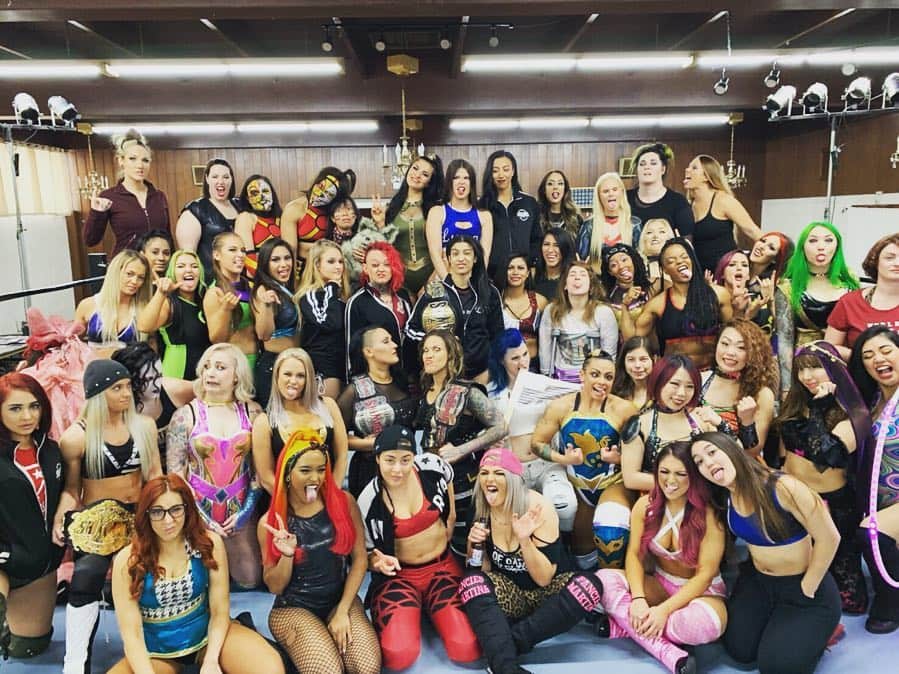 のインスタグラム：「SHIMMER 109～112 2019 May 30.31  #令和アルテマパワーズ @dashchisako #dashchisako @hiroyo.destroy.matsumoto  #matsumotohiroyo  @shimmerwomen」
