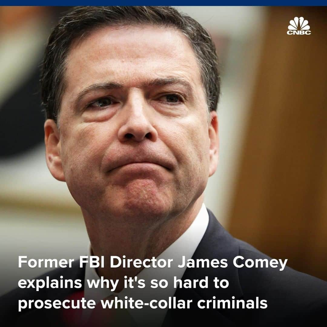 CNBCさんのインスタグラム写真 - (CNBCInstagram)「The Democratic presidential primary is bringing new attention to how white-collar crimes are prosecuted.⁣ ⁣ 2020 candidates want Wall Street executives locked up for crimes committed on their watch, but it’s just not that easy, warns Former FBI Director James Comey.⁣ ⁣ White-collar cases require prosecutors to show that the person they’re charging knew what they were doing was wrong at the time, Comey said.⁣ ⁣ "Show me that these bank CEOs, when they engaged in these transactions, knew they were involved in a fraudulent transaction. It is incredibly difficult to do," he said.⁣ ⁣ You can read more on what Comey, who was once the top prosecutor in Manhattan, said on the issue, at our link in bio. ⁣ ⁣ ⁣ *⁣ *⁣ *⁣ *⁣ *⁣ *⁣ *⁣ *⁣ ⁣ #crime #whitecollarcrime #jamescomey #comey #fbi #executives #business #businessnews #cnbc⁣」4月3日 20時00分 - cnbc