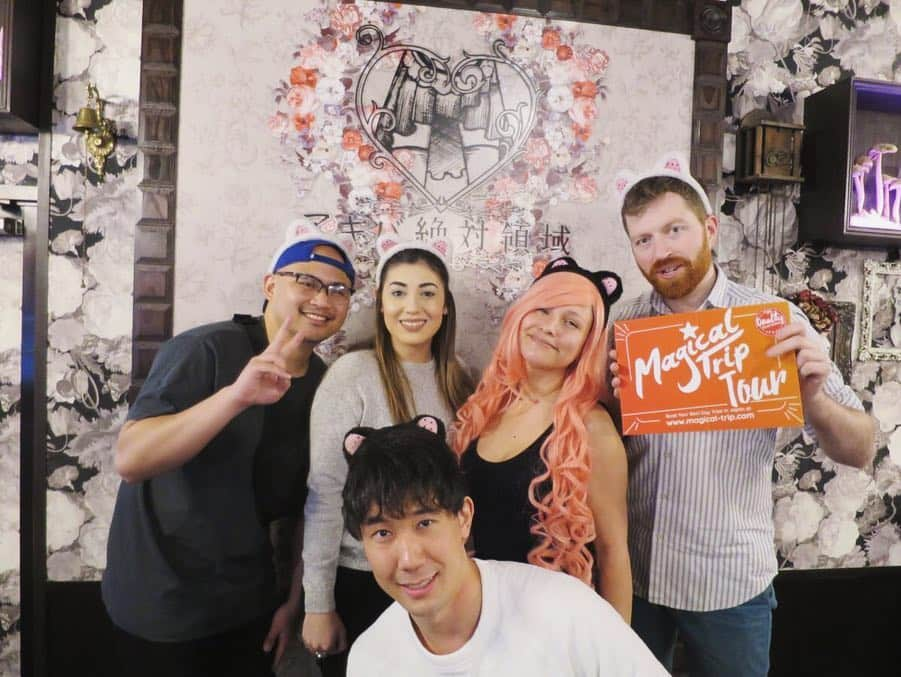 MagicalTripさんのインスタグラム写真 - (MagicalTripInstagram)「Welcome to @Magicaltripcom ⠀ “Travel Deeper with a Local Guide!” ⠀ -------------------------------------------------⠀ What kind of experiences are you looking for in Japan? #Maidcafe is one of the things that you cannot find outside Japan. Try and feel this super unique atmosphere! 📍：#akihabara -------------------------------------------------⠀ 【🌀What is #Magicaltrip 🌀】⠀ *⠀ Unique travel experience with local guides in Japan! 🇯🇵🇯🇵⠀ Our locallguides will take you to the local and hidden places in Japan!⠀ *⠀ *⠀ Why don’t you make your special travel experience more unique and unforgettable with us? ⠀ *⠀ 【😎Tour Information😎】⠀ Please check out our unique tours in Japan👇👇⠀ *⠀ *⠀ Bar Hopping tours🍶in Tokyo, Osaka, Kyoto, and #Hiroshima, discovering the local izakaya in Japan! 🍻🍻⠀ *⠀ Food tours are not all about sushi🍣but also Japanese traditional food such as okonomiyaki, oden, sashimi, yakitori 😋😋⠀ *⠀ Cultural-Walking tours🍀in Asakusa, Nakano, Akihabara, Tsukiji, Togoshiginza, Yanaka, Ryogoku, where you can dive into the deep Japanese cultures! 🚶🚶⠀ *⠀ Explore Tokyolife with cycling tour🚴🚵, club-patrol💃, Karaoke night🎤 and sumo tour! 👀👀⠀ *⠀ *⠀ *⠀ ⭐️Book our tours on the link of @Magicaltripcom profile page! ⭐️ ⠀ *⠀ *⠀ #japan #japantrip #japantravel #japantour #akiba #maid #tokyotrip #tokyotravel #kyototrip #kyototravel #osakatravel #osakatrip #japanesefood #japanese #travel #akihabarajapan #akihabaratokyo #thingstodointokyo #lovejapan #ilovejapan  #japangram #discoverjapan #magicaltrip #magicaltripcom」4月3日 21時27分 - magicaltripcom