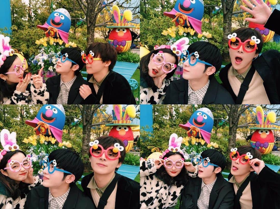 渡邊さくらさんのインスタグラム写真 - (渡邊さくらInstagram)「usj楽しかった🤔💭💓 楽しすぎてまた投稿してしまった！ エルモのイースターカラフルで可愛かったなぁ〜 ハリーのマジカルセレブレーションもう一回みたい！ @ryunosuketakahashi_official @nakatanihyuga #USJ #大阪 #ユニバ #PR」4月3日 21時40分 - _sakuran_