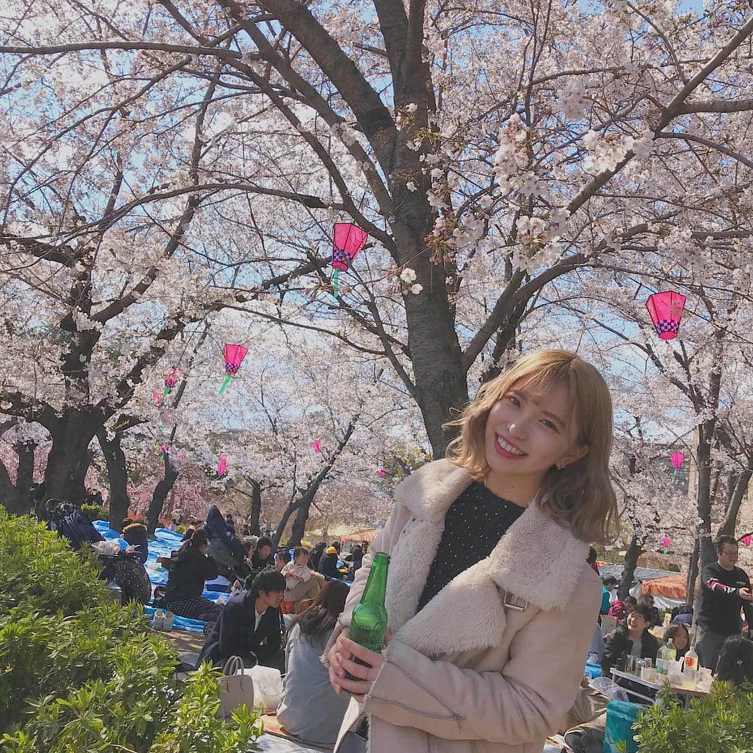 川崎成美さんのインスタグラム写真 - (川崎成美Instagram)「念願のお花見いった🌸」4月3日 21時44分 - naru_1127