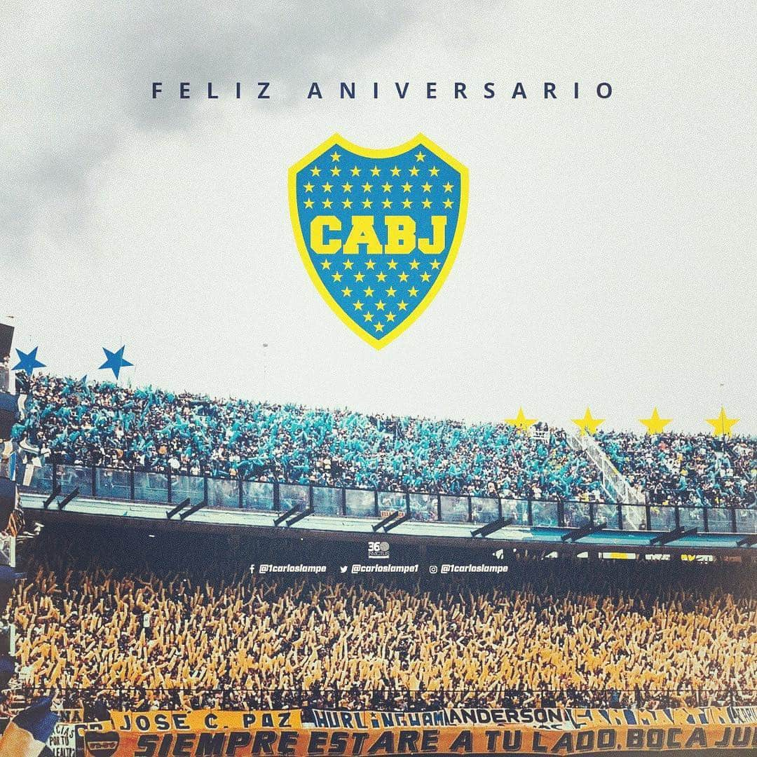 リサンドロ・ロペスのインスタグラム：「Feliz 114 años Boca querido. El mejor regalo es y será dejar todo por esta camiseta. #orgulloxeneize  #VamosBoca #FelizCumpleaños」