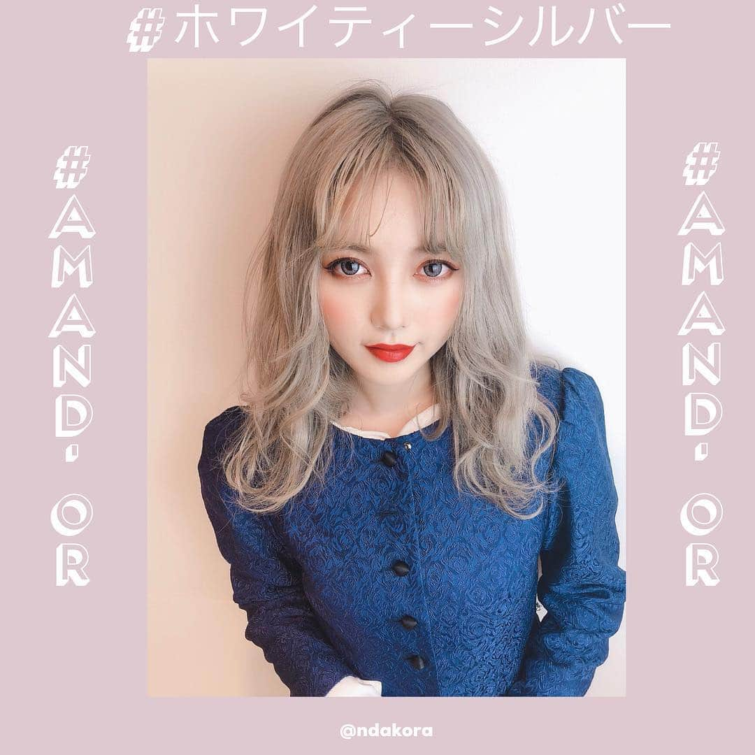 amandorさんのインスタグラム写真 - (amandorInstagram)「ほつれカールなホワイティーシルバー トリプルカラー . . . stylist @ndakora . . hair#color#グレーハイライト#アマンドール ヘアカラー#グラデーションカラー#ホワイトカラー#ブルーカラー#ラベンダーカラー#ピンクカラー#ミントグリーン#インナーカラー#裾カラー#ユニコーンカラー#ケアブリーチ#簡単アレンジ#ヘアアレンジ#ユニコーンカラー #kstyle#kpop#mixスタイル#コーデ#ブリーチ#ハイトーン#サロモ#外国人風カラー#f#アマンドール」4月4日 8時31分 - amandor_salon