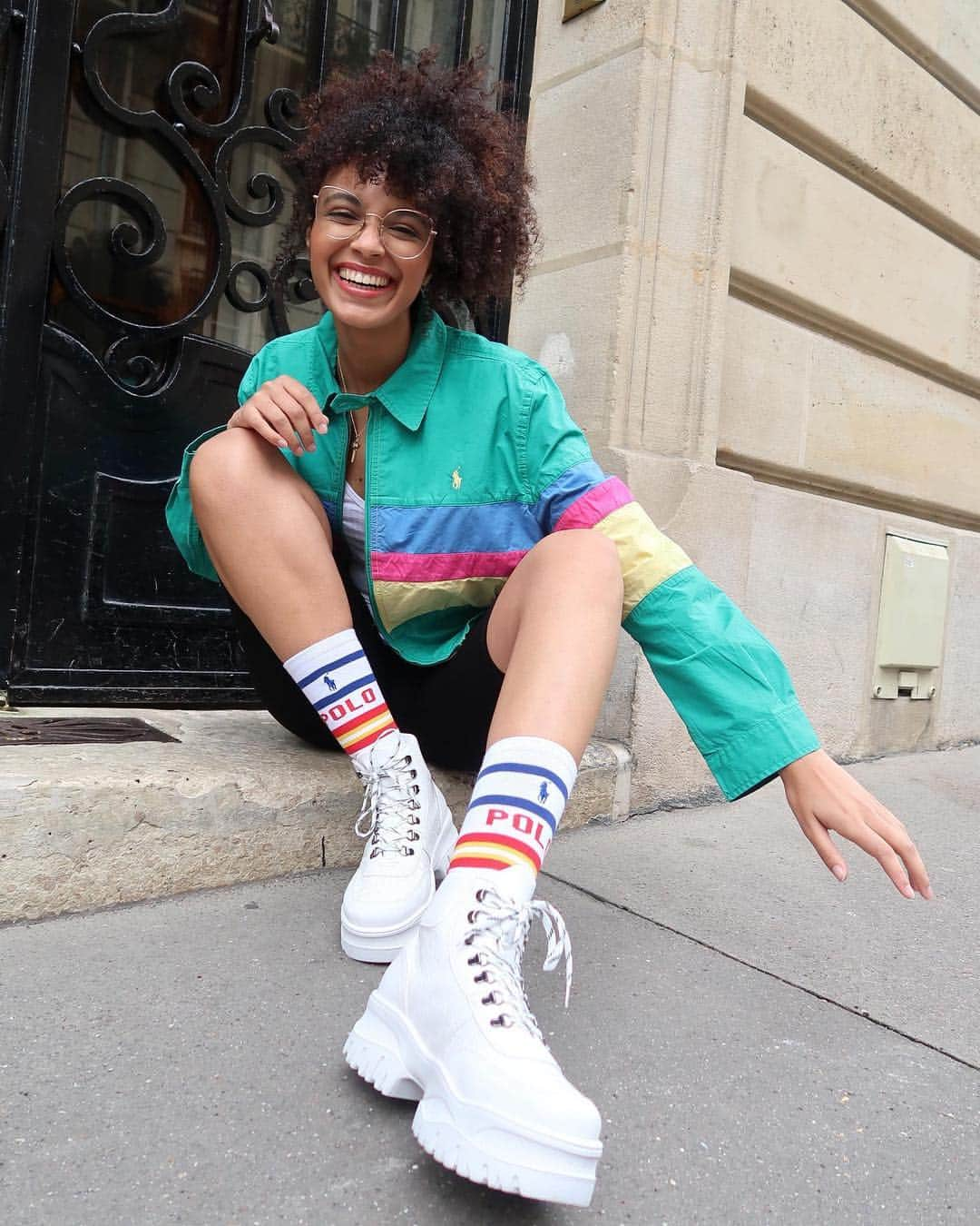 ASOSさんのインスタグラム写真 - (ASOSInstagram)「That brand-new Polo mood 😁 📸 @asos_syana 🔎 Polo Ralph Lauren colour block socks (1433528) 🗣 Image description: Syana wearing colourful pieces from the latest Polo Ralph Lauren drop」4月4日 0時18分 - asos