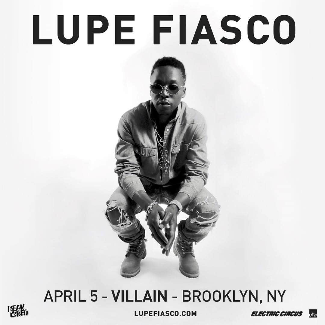 ルーペ・フィアスコさんのインスタグラム写真 - (ルーペ・フィアスコInstagram)「Brooklyn This Friday April 5th... Also Live in #VR - #LupeFiasco at #villainstagram - #OculusVenues, presented by @SupersphereVR」4月4日 0時28分 - lupefiasco
