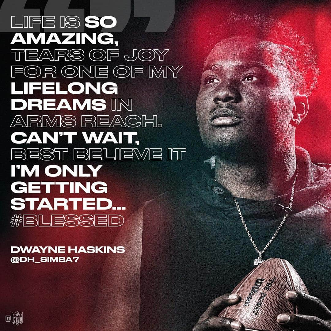 NFLさんのインスタグラム写真 - (NFLInstagram)「Dwayne Haskins' dreams are becoming reality 🙏 #NFLDraft」4月4日 0時53分 - nfl