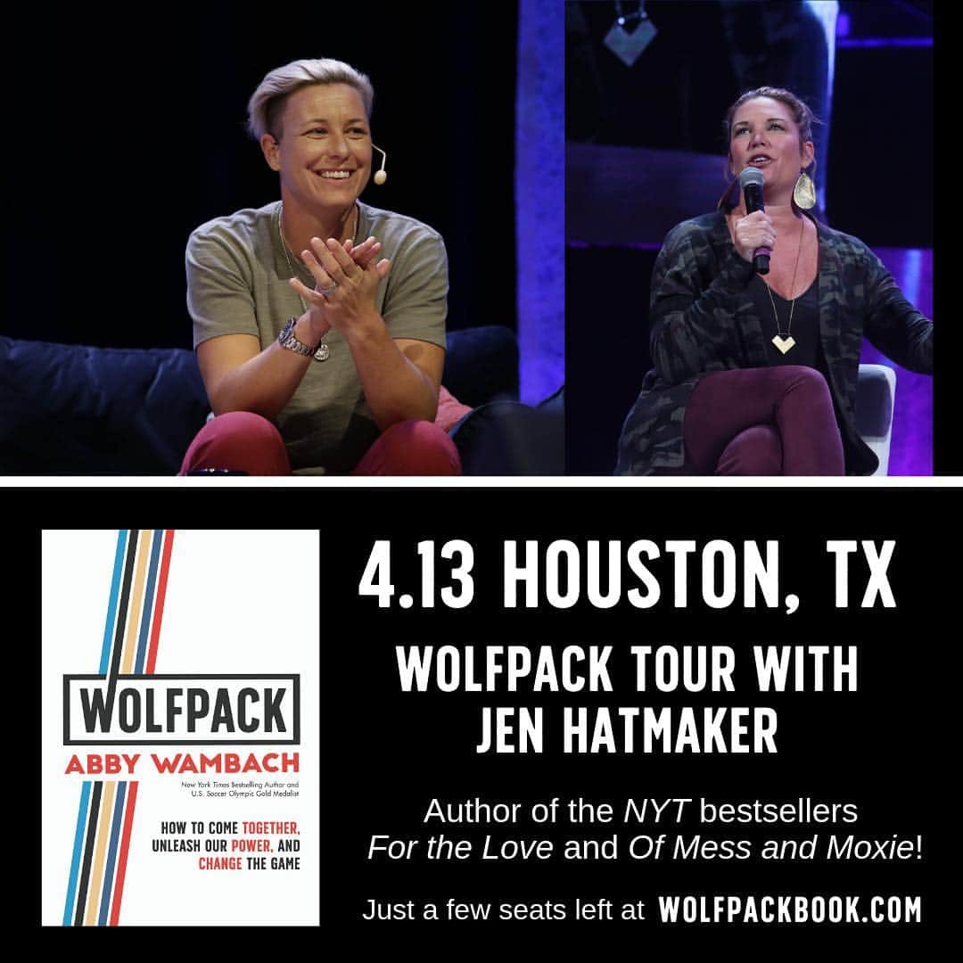 アビー・ワンバックさんのインスタグラム写真 - (アビー・ワンバックInstagram)「🐺 Big Wolfpack News! 🐺  The fierce, brilliant @brenebrown will be joining me in conversation on the WOLFPACK 4/12 tour stop in AUSTIN!!! This is going to be amazing.  Don’t mess with the Wolfpack.  And don’t mess with Texas —- because Brene’s with me in Austin and @jenhatmaker’s with me in HOUSTON!! Texas Pack, See Y’all soon!  There are just a few tickets left and you can get them at the link in my bio above ☝🏼or WolfpackBook.com  And more exciting news:  SAN FRAN! The fabulous and hilarious @kellycorrigan is joining me on the 4/17 date of the WOLFPACK TOUR! Pumped.  NYC! I’m doing an small, special event in SoHo at 5:00 on 4/9 - in conversation with @wearewildfang CEO @irishem333. It’s going to be very cool - and each person gets a WOLFPACK tee and book!  Also, the Boston and the evening Brooklyn events are sold out, but there are a few seats left in these cities: NYC w @wearewildfang  CHICAGO w @glennondoyle  AUSTIN w @brenebrown  HOUSTON w @jenhatmaker  SAN FRAN w @kellycorrigan &  SEATTLE!!! 🐺Tickets to all events at the link in my bio ☝🏼or WolfpackBook.com. Get em before they disappear! 🐺」4月4日 1時25分 - abbywambach
