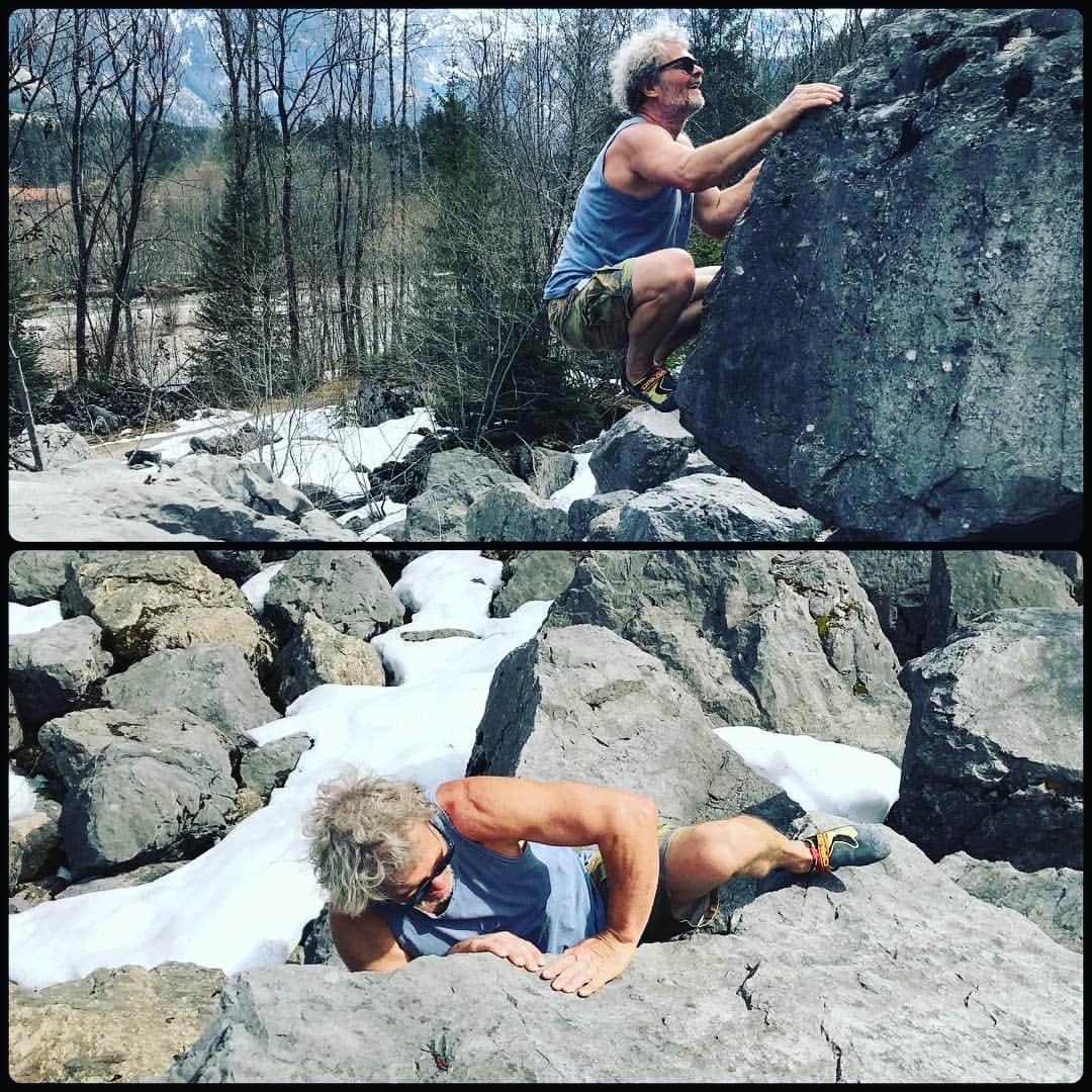 ウド・ノイマンさんのインスタグラム写真 - (ウド・ノイマンInstagram)「superfun soulbouldering in the Hindelang boulder field today! #allgäukannwas #everydayanadventure #bouldering #trustyourbeta #davkempten #scarpa_de #climboid」4月4日 1時34分 - _udini_