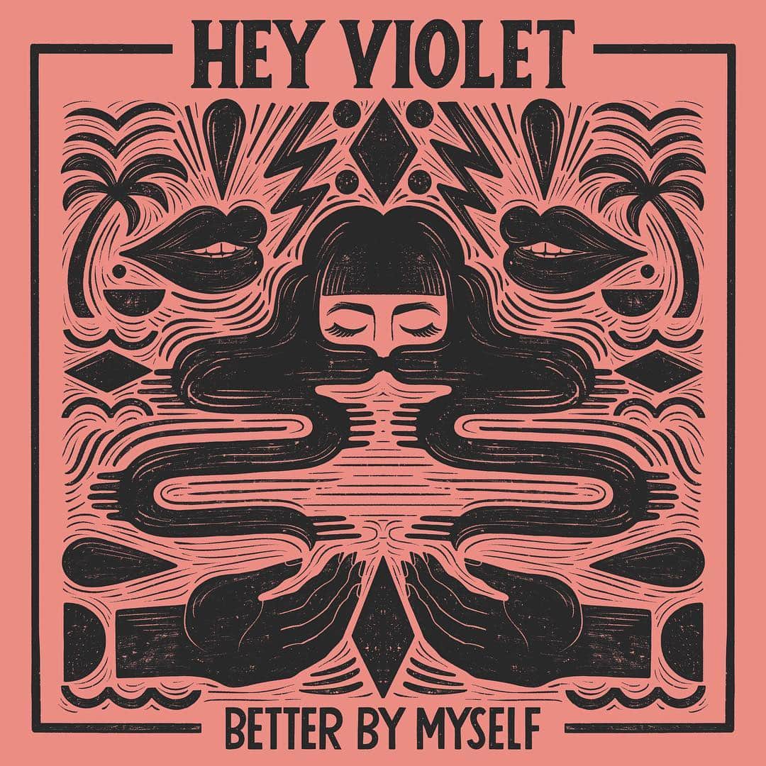 HEY VIOLETのインスタグラム：「guys!!! it’s official. “better by myself” is out April 12th – go presave now👀👀👀 we also have a few gigs lined up, all info at heyviolet.com - love you guys xo ✨💕」