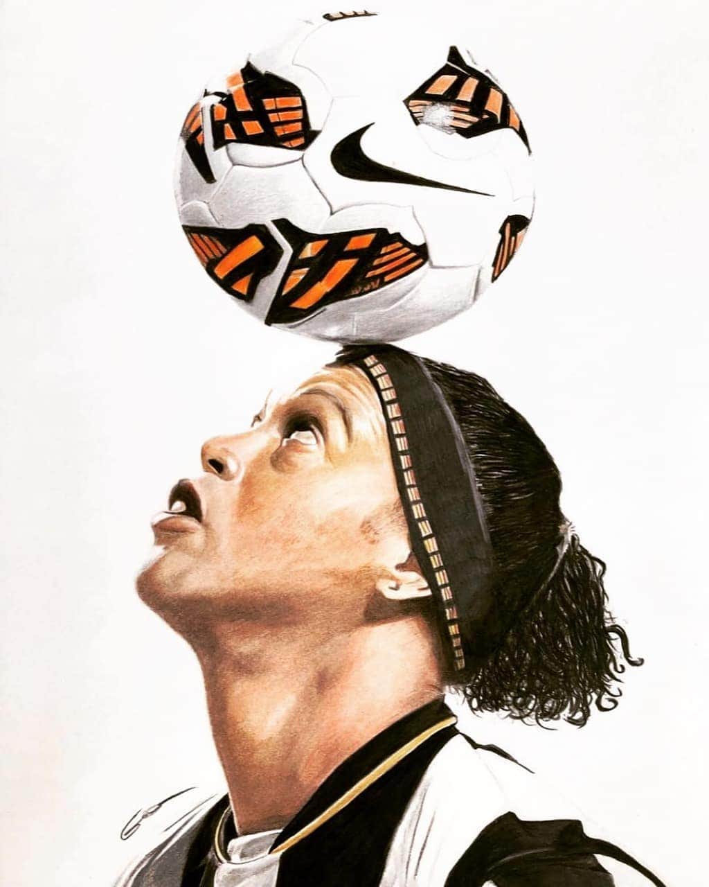 ロナウジーニョさんのインスタグラム写真 - (ロナウジーニョInstagram)「#RonaldinhoArt 👏🏾🎨🤙🏾 @lazzartss」4月4日 3時09分 - ronaldinho