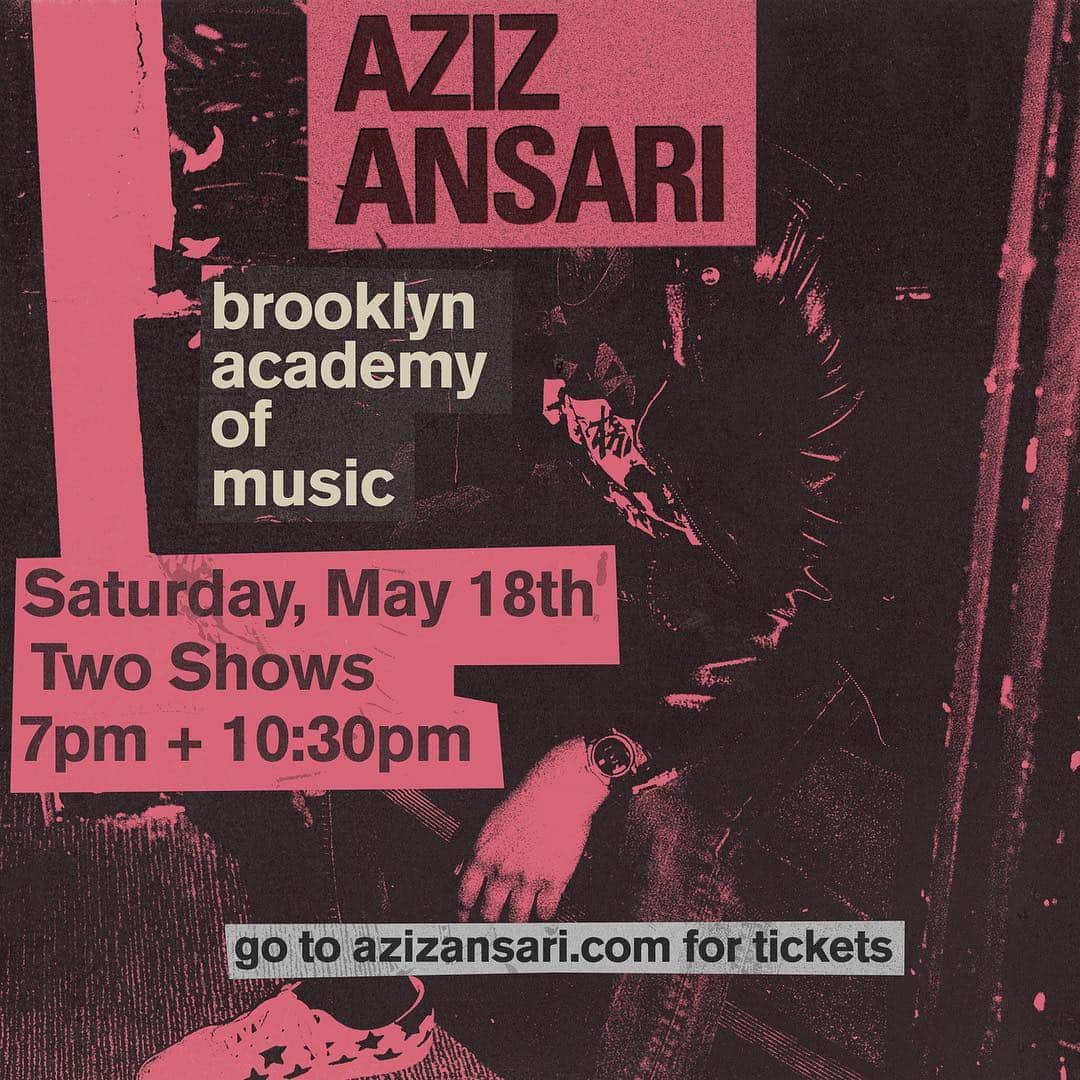 アジズ・アンサリのインスタグラム：「Tickets on sale at azizansari.com」