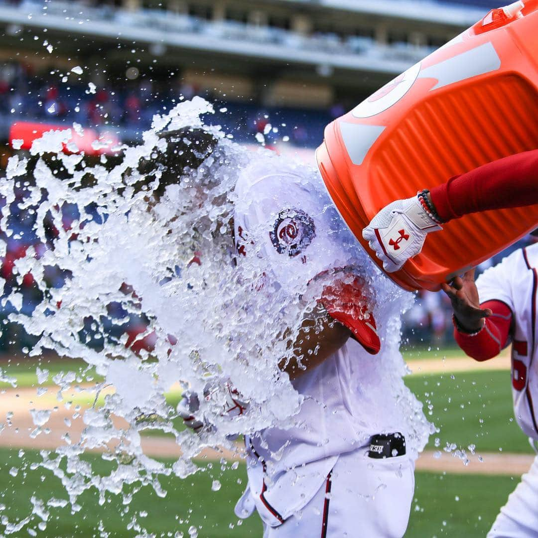 ワシントン・ナショナルズさんのインスタグラム写真 - (ワシントン・ナショナルズInstagram)「MR. WALK-OFF JR.」4月4日 6時12分 - nationals