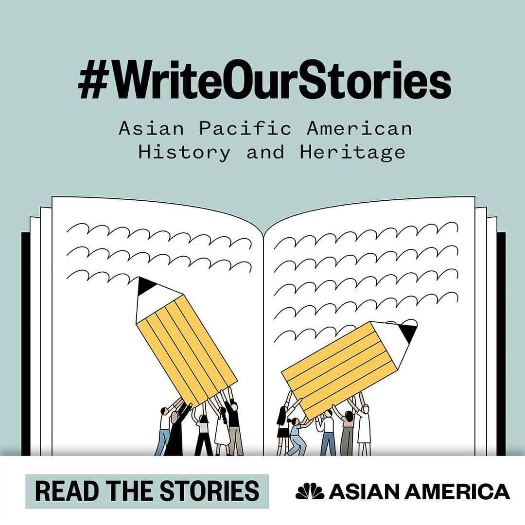 NBC Newsさんのインスタグラム写真 - (NBC NewsInstagram)「This #APAHM, @nbcasianamerica highlights some of the efforts by Asian Americans and Pacific Islanders to #WriteOurStories back into history. Click the link in our bio for more. . 🎨 @ohrosewong」5月3日 11時07分 - nbcnews