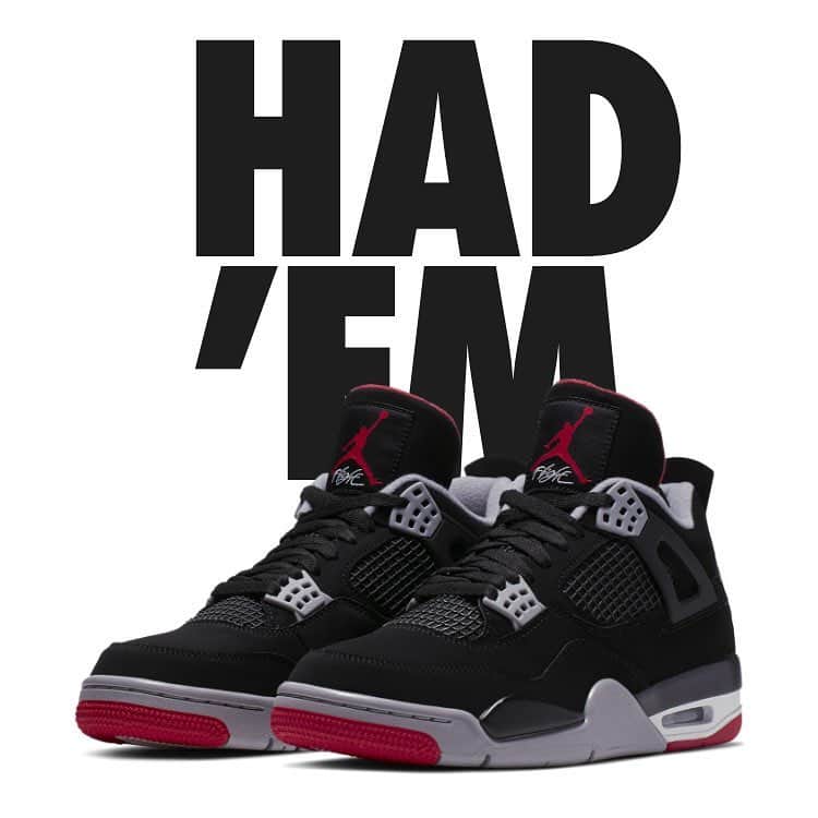 Sneaker Newsさんのインスタグラム写真 - (Sneaker NewsInstagram)「...but we still need ‘em! Did you know that the Air Jordan 4 “Bred” aka “Black/Cement” released four times before? 1989, 1999, 2008, and 2012 saw these epic Jays hit stores. To learn more about the upcoming release before the 5/4 drop, tap the link in our bio.」5月3日 11時26分 - sneakernews