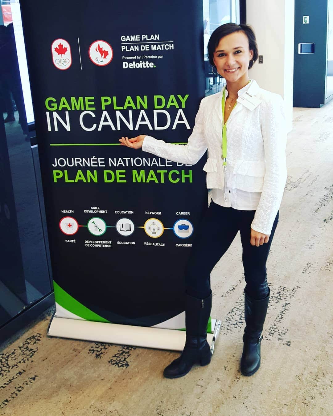 リュボーフィ・イリュシェチキナのインスタグラム：「#gameplandayincanada in Montreal.  Thank you, #Deloitte for organizing it! Very informative and fun networkig day!」
