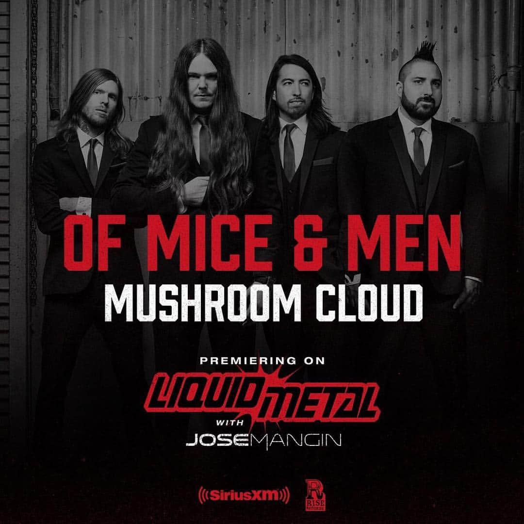 Of Mice & Menさんのインスタグラム写真 - (Of Mice & MenInstagram)「Tune in to @sxmliquidmetal all day to hear our brand new song #MushroomCloud! OFMICEANDMENOFFICIAL.COM」5月3日 3時35分 - omandm