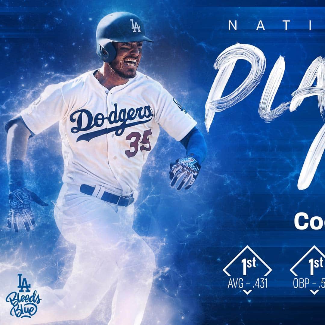 Los Angeles Dodgersさんのインスタグラム写真 - (Los Angeles DodgersInstagram)「@cody_bellinger’s start to the season? Unmatched.  Congratulations to Cody on being named the National League Player of the Month for April!」5月3日 5時42分 - dodgers